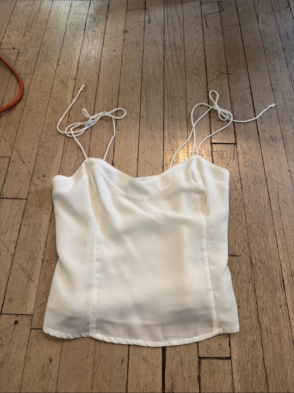 Abercrombie White Camisole Crop Top